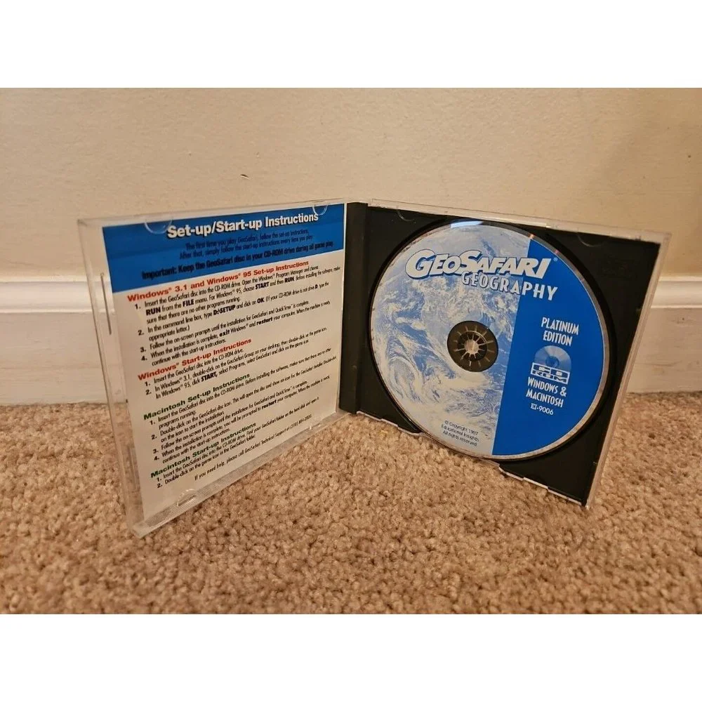 GeoSafari Geography Platinum Edition (CD-Rom, 1997, Educational Insights)